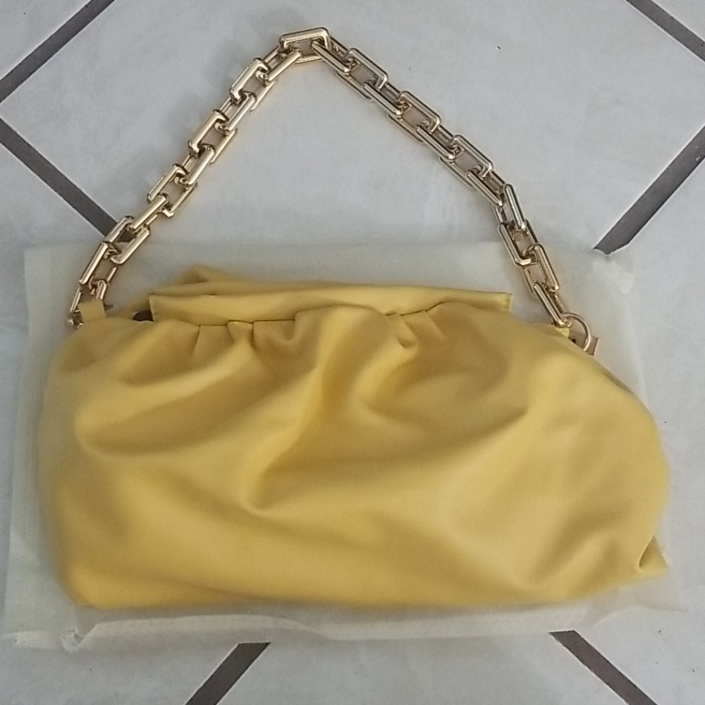 Mustard Crossbody and Clutch Bag